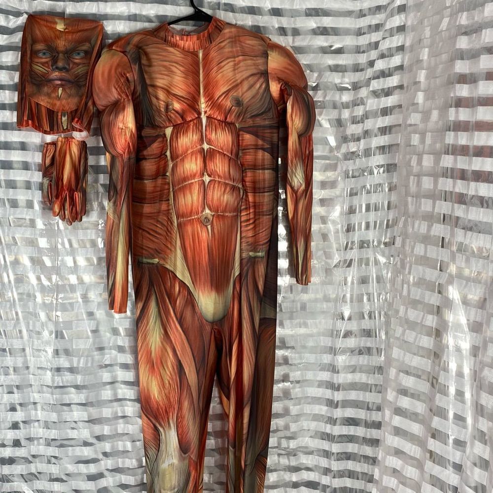 Muscle Man Skin Halloween Costume - Picture 3 of 7
